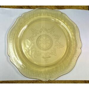 Vintage Federal Glass Partrician Spoke Dinner Plate